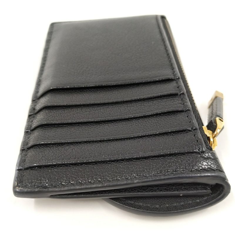 Christian Dior Card Case Saddle Leather Black — view 7