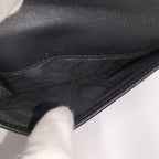 Christian Dior Card Case Saddle Leather Black — view 8