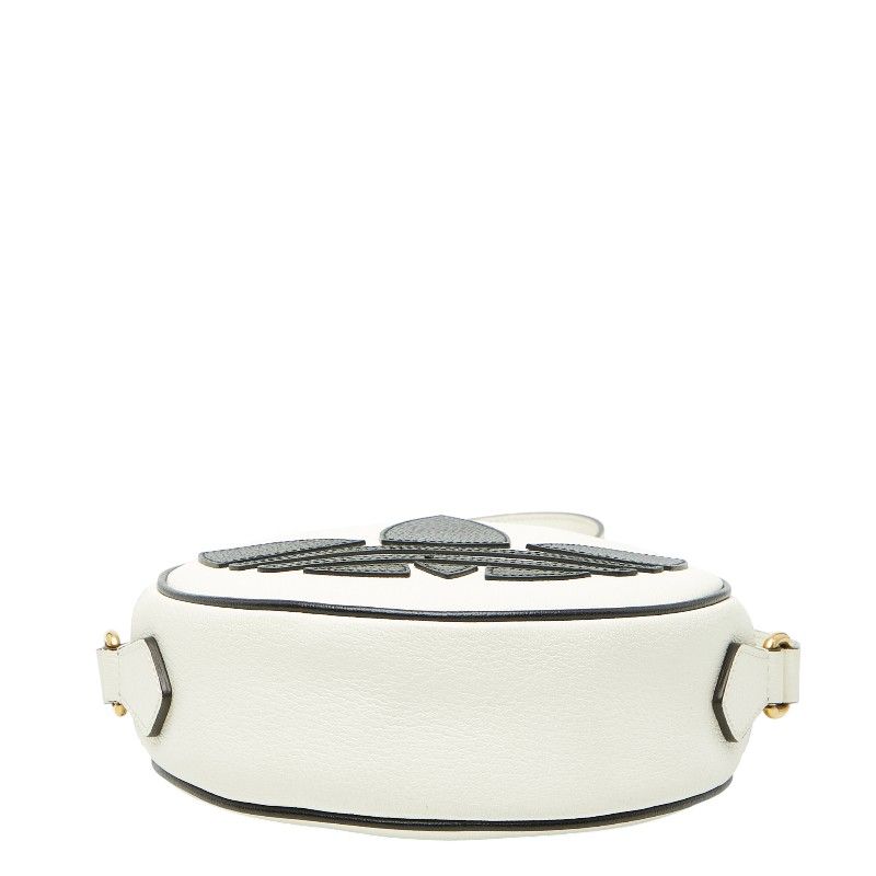 Gucci Adidas GG Marmont Crossbody Bag White Black Leather — view 3