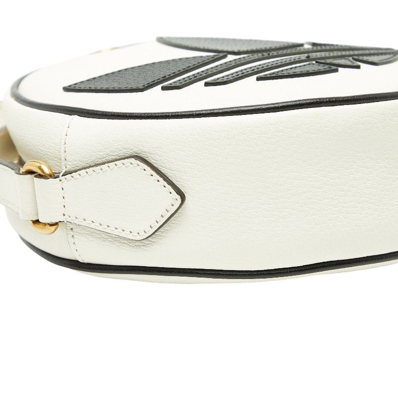 Gucci Adidas GG Marmont Crossbody Bag White Black Leather — view 5