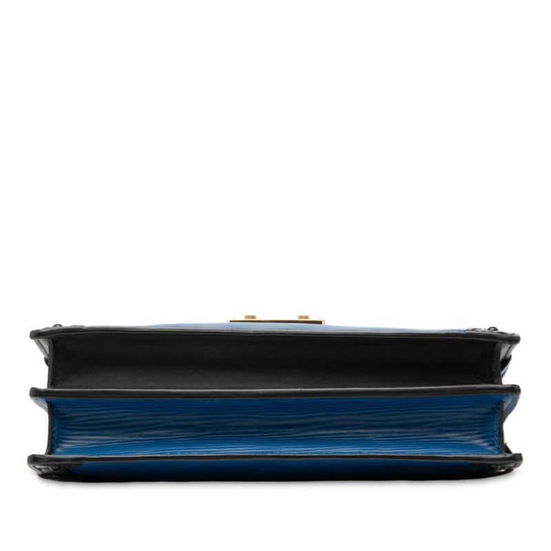 Louis Vuitton Epi Trunk Clutch Blue Black Leather — view 3