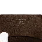 Louis Vuitton Taiga Anvelop Carte de Visite Grizzly Dark Brown Leather — view 6