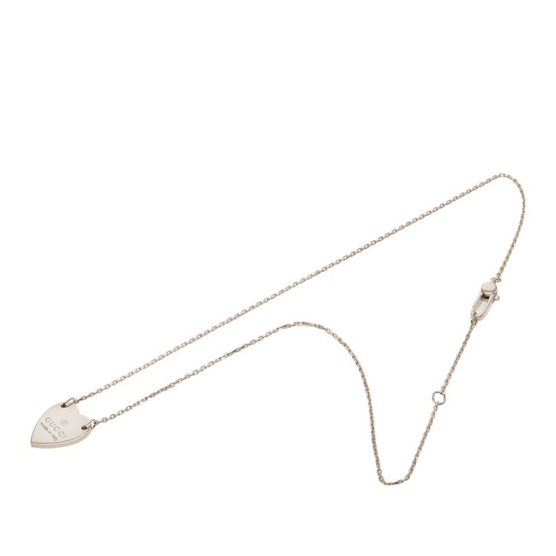 Gucci Trademark Heart Pendant SV 925 Silver — view 5