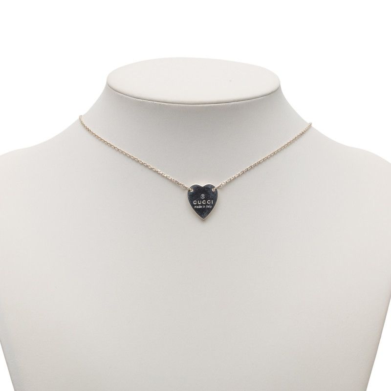 Gucci Trademark Heart Pendant SV 925 Silver — view 7