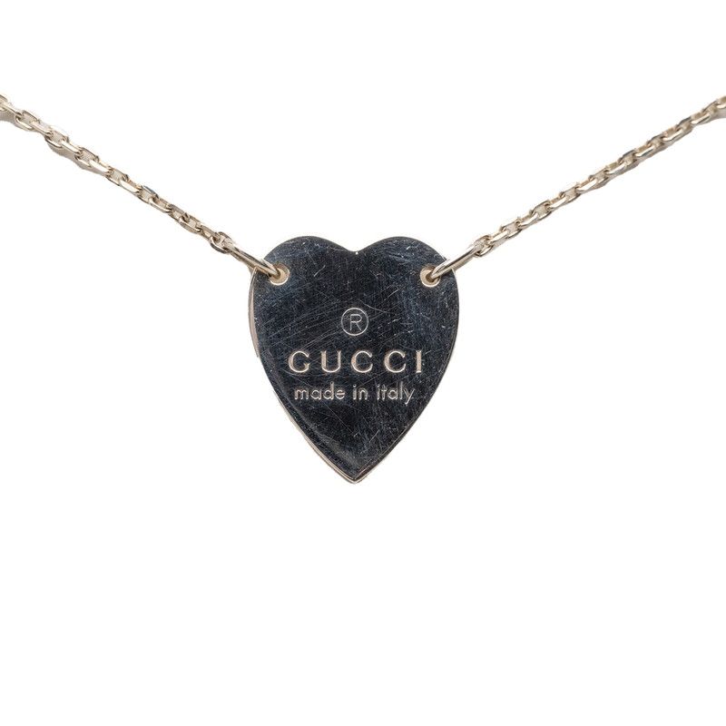 Gucci Trademark Heart Pendant SV 925 Silver — view 3