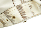 Dior Logo Tote White Ivory Leather — view 7