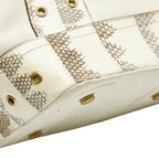 Dior Logo Tote White Ivory Leather — view 5