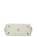 Dior Logo Tote White Ivory Leather — view 3