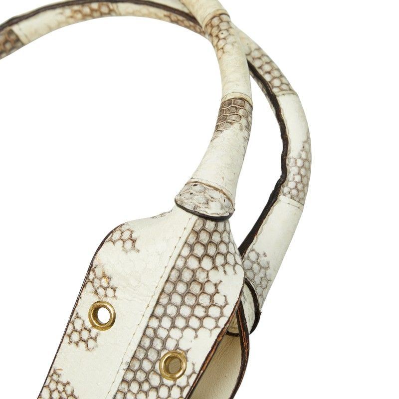 Dior Logo Tote White Ivory Leather — view 8