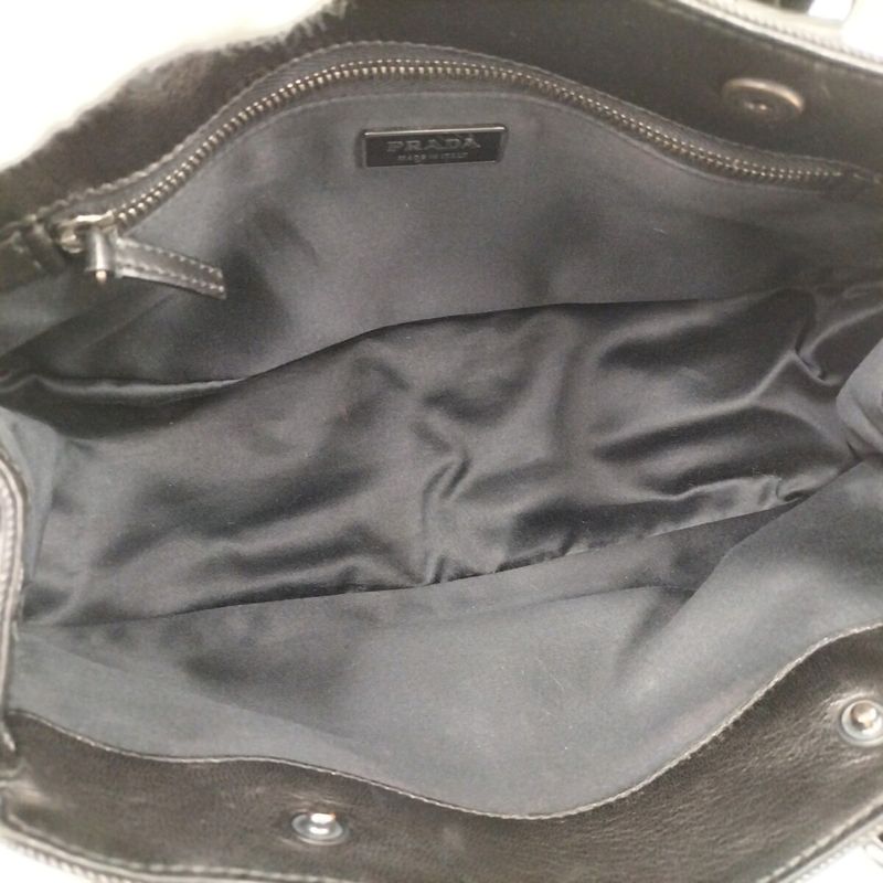 Prada Handbag Canvas Black Br1489 — view 9