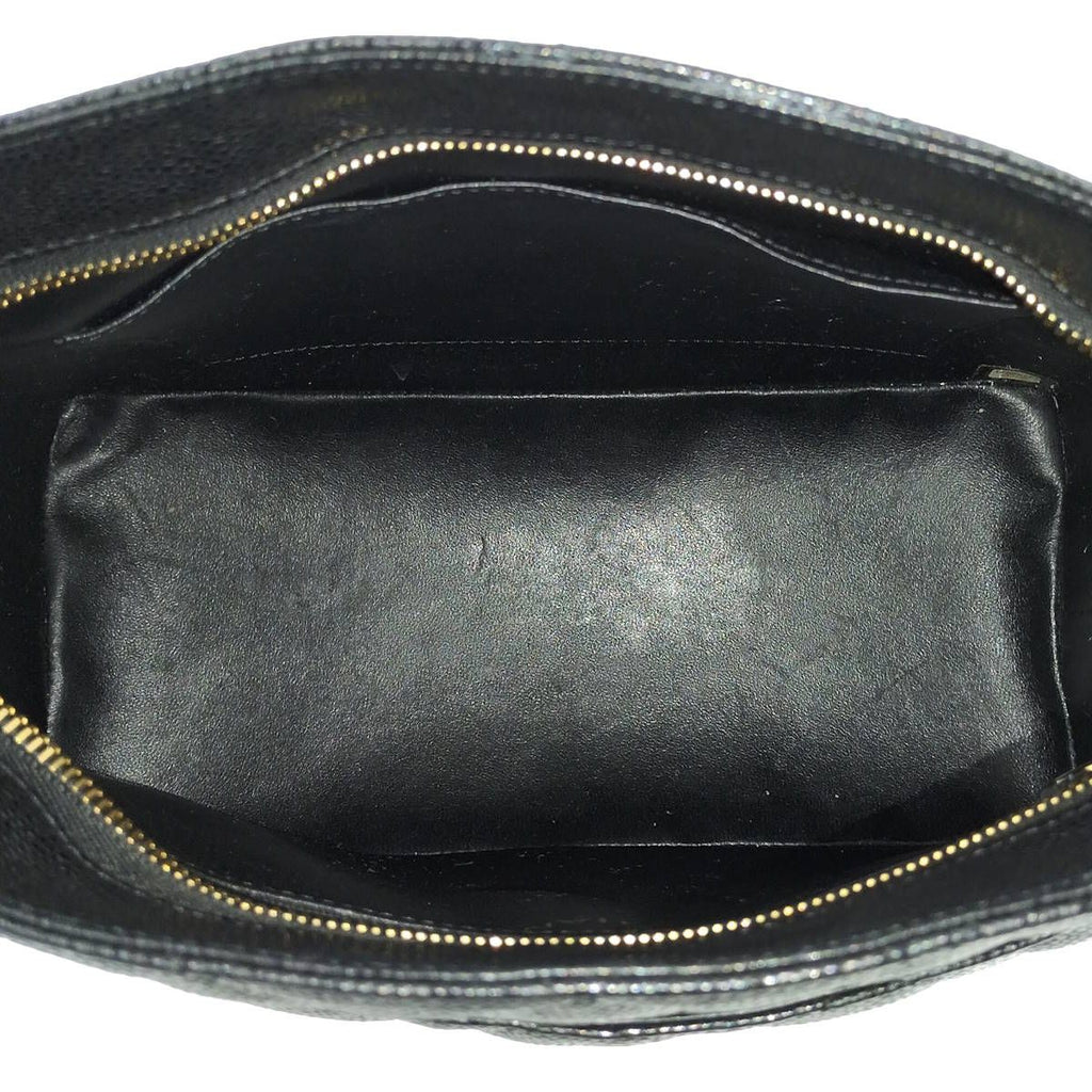 Chanel Tote Bag Medallion Caviar Leather Gold Hardware Black — view 7