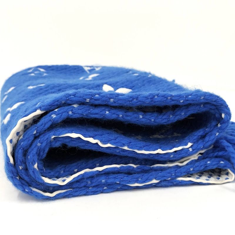 Louis Vuitton Muffler Echarpe Logomania Blue Scarf — view 3