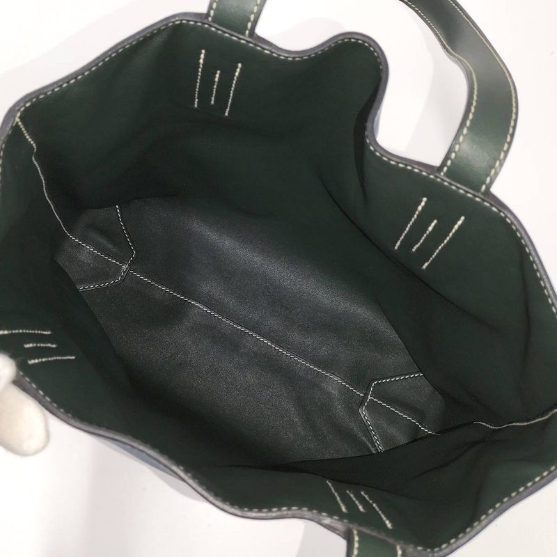 Hermes Double Sense Tote Bag Leather Blue — view 9