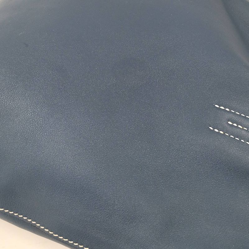 Hermes Double Sense Tote Bag Leather Blue — view 7