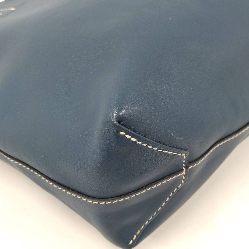 Hermes Double Sense Tote Bag Leather Blue — view 3
