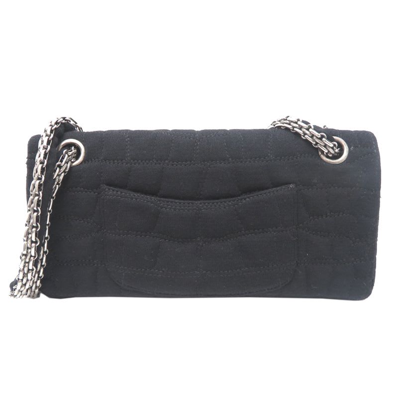 Chanel Shoulder 2.55 Cotton Black Bag — view 3