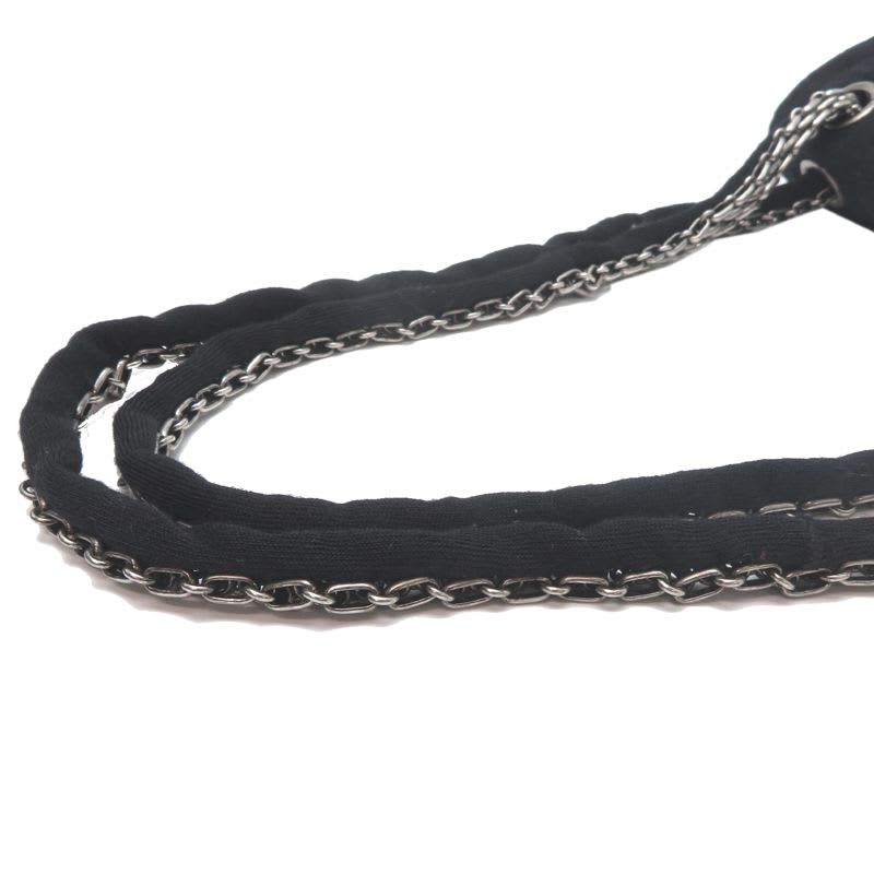 Chanel Shoulder 2.55 Cotton Black Bag — view 6
