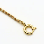 Christian Dior Necklace CD Logo Metal Gold GP Plated Accessories — view 8