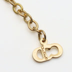 Christian Dior Necklace CD Logo Metal Gold GP Plated Accessories — view 7