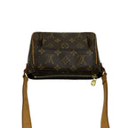 Louis Vuitton PM Monogram Leather Mini Shoulder Bag Pochette Sacoche Brown 09494 — view 5