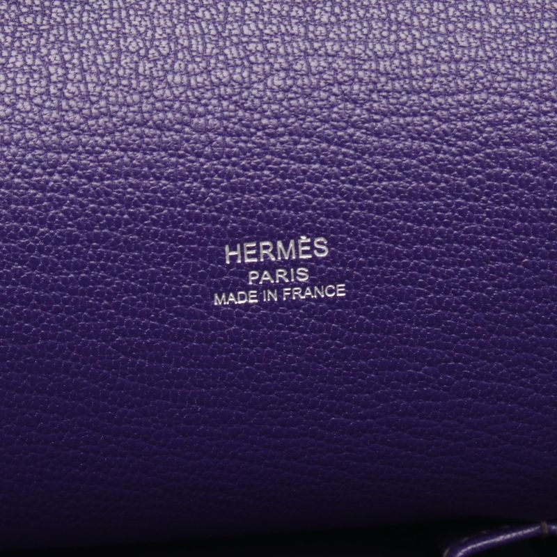 Hermes Shoulder Bag Gypsiere 28 Iris Leather — view 4