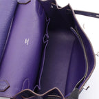Hermes Shoulder Bag Gypsiere 28 Iris Leather — view 3