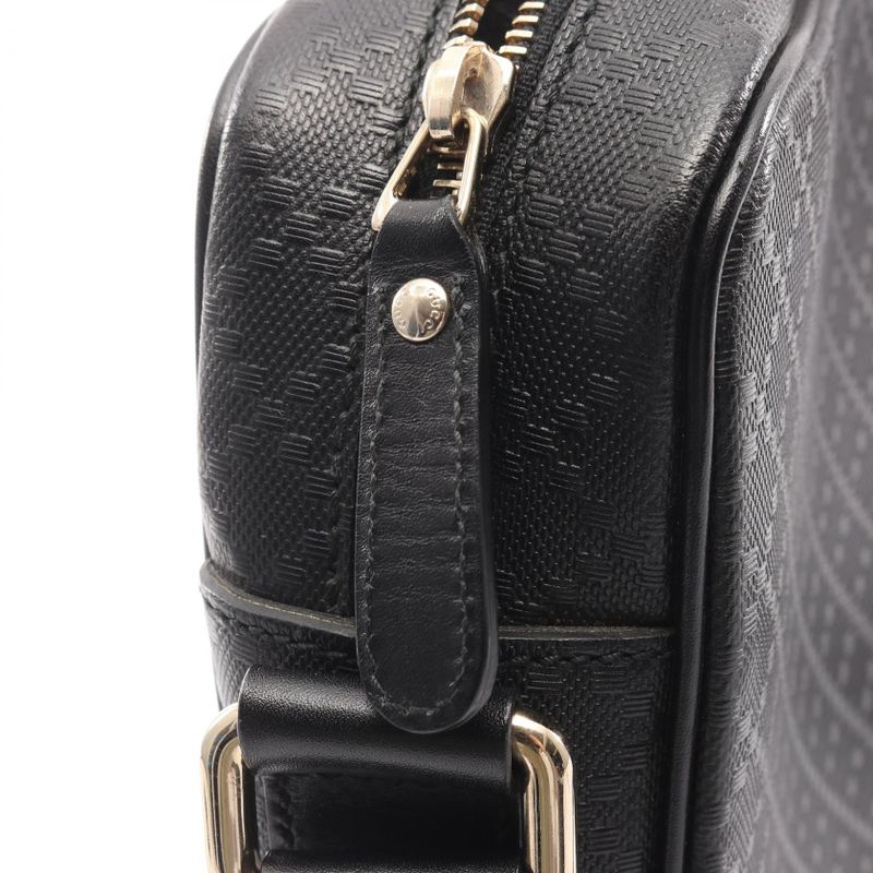 Gucci Shoulder Bag Diamante Black Leather — view 7