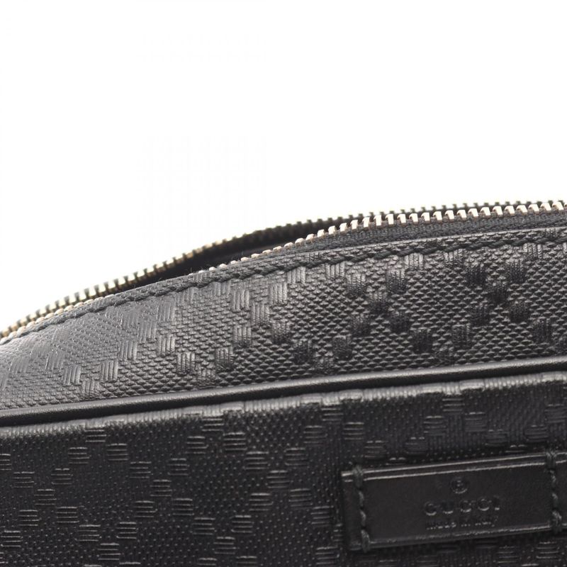 Gucci Shoulder Bag Diamante Black Leather — view 5
