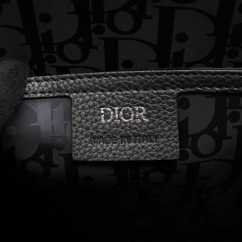 Dior Tote Bag Safari North South 1 umj Black Leather — view 4