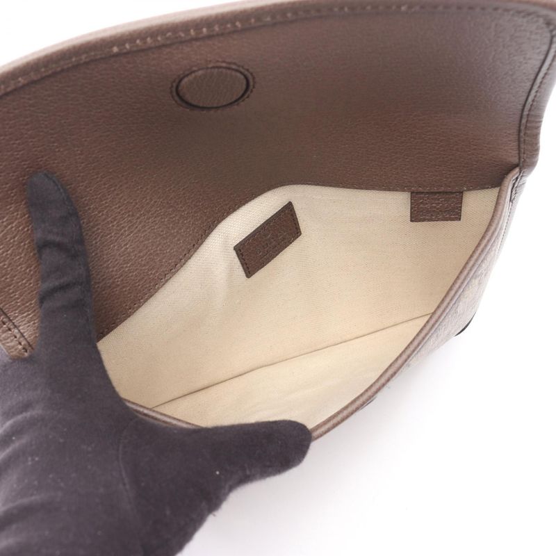 Gucci Waist Bag Body Ophidia GG Supreme Small Beige Ebony — view 3