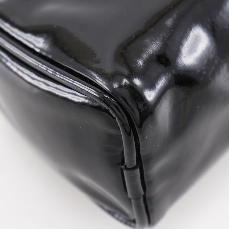 Chanel Camellia Enamel Black Pouch — view 4