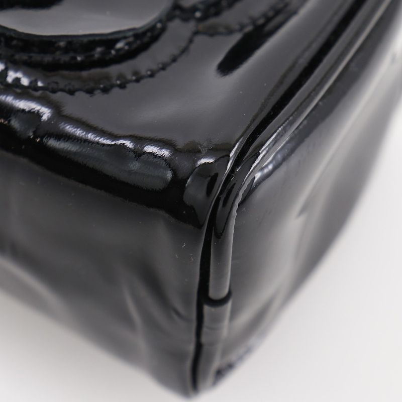 Chanel Camellia Enamel Black Pouch — view 5