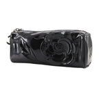 Chanel Camellia Enamel Black Pouch — view 2