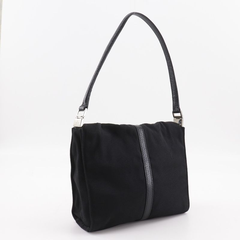 Gucci Jackie 001.3734.200047 Nylon Canvas Black Shoulder Bag — view 3
