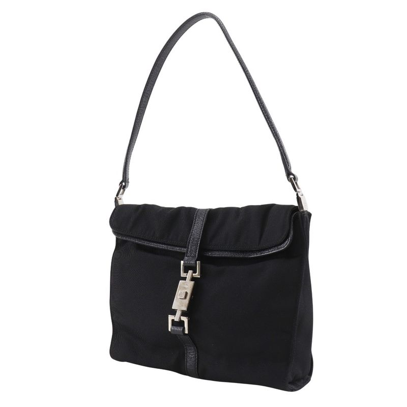 Gucci Jackie 001.3734.200047 Nylon Canvas Black Shoulder Bag — view 2