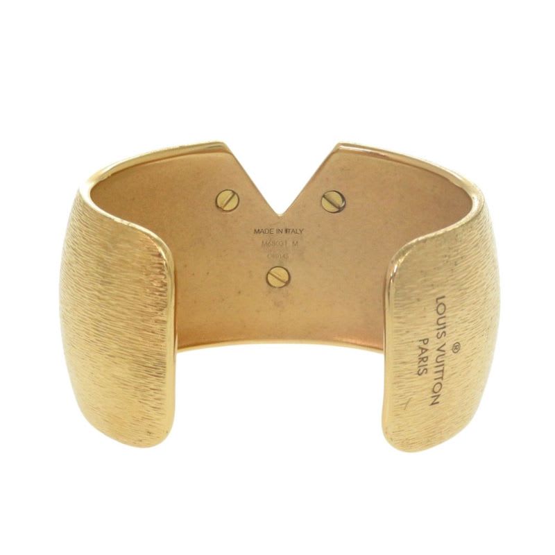 Louis Vuitton Cuff Essential V Colorama Bangle Metal Gold Bracelet — view 5