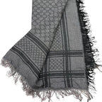 Gucci Large Shawl Fringe Lame Gray Em1252 — view 3