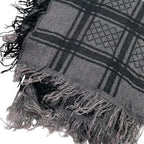Gucci Large Shawl Fringe Lame Gray Em1252 — view 2