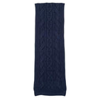 Hermes Muffler Cable Maillon T 04 Cashmere Knit Marine Navy Scarf — view 4