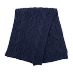 Hermes Muffler Cable Maillon T 04 Cashmere Knit Marine Navy Scarf — view 2