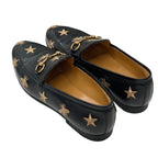 Gucci Loafers Leather Shoes Flat Horsebit Bee Star Embroidery — view 4
