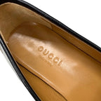 Gucci Loafers Leather Shoes Flat Horsebit Bee Star Embroidery — view 7