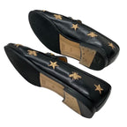 Gucci Loafers Leather Shoes Flat Horsebit Bee Star Embroidery — view 6