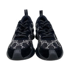 Gucci Sneakers RUN GG Crystal 34 1 2 Size Mesh Suede Rhinestone Black — view 3