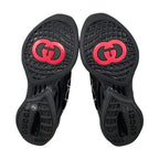 Gucci Sneakers RUN GG Crystal 34 1 2 Size Mesh Suede Rhinestone Black — view 6
