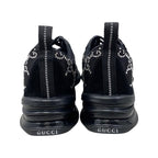 Gucci Sneakers RUN GG Crystal 34 1 2 Size Mesh Suede Rhinestone Black — view 4