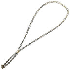 Hermes Resille Buffalo Horn GP Black Long Necklace 0252 — view 5