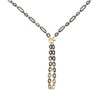 Hermes Resille Buffalo Horn GP Black Long Necklace 0252 — view 4