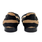 Hermes Paris Loafers Flat Shoes Moccasins Zebra Hhardware Haraco Brown — view 5