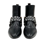 Louis Vuitton Rhapsody Line Boots Short Shoes Leather Black White Hole — view 2